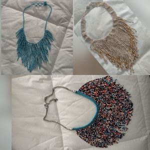 Statement beaded necklace (Single)